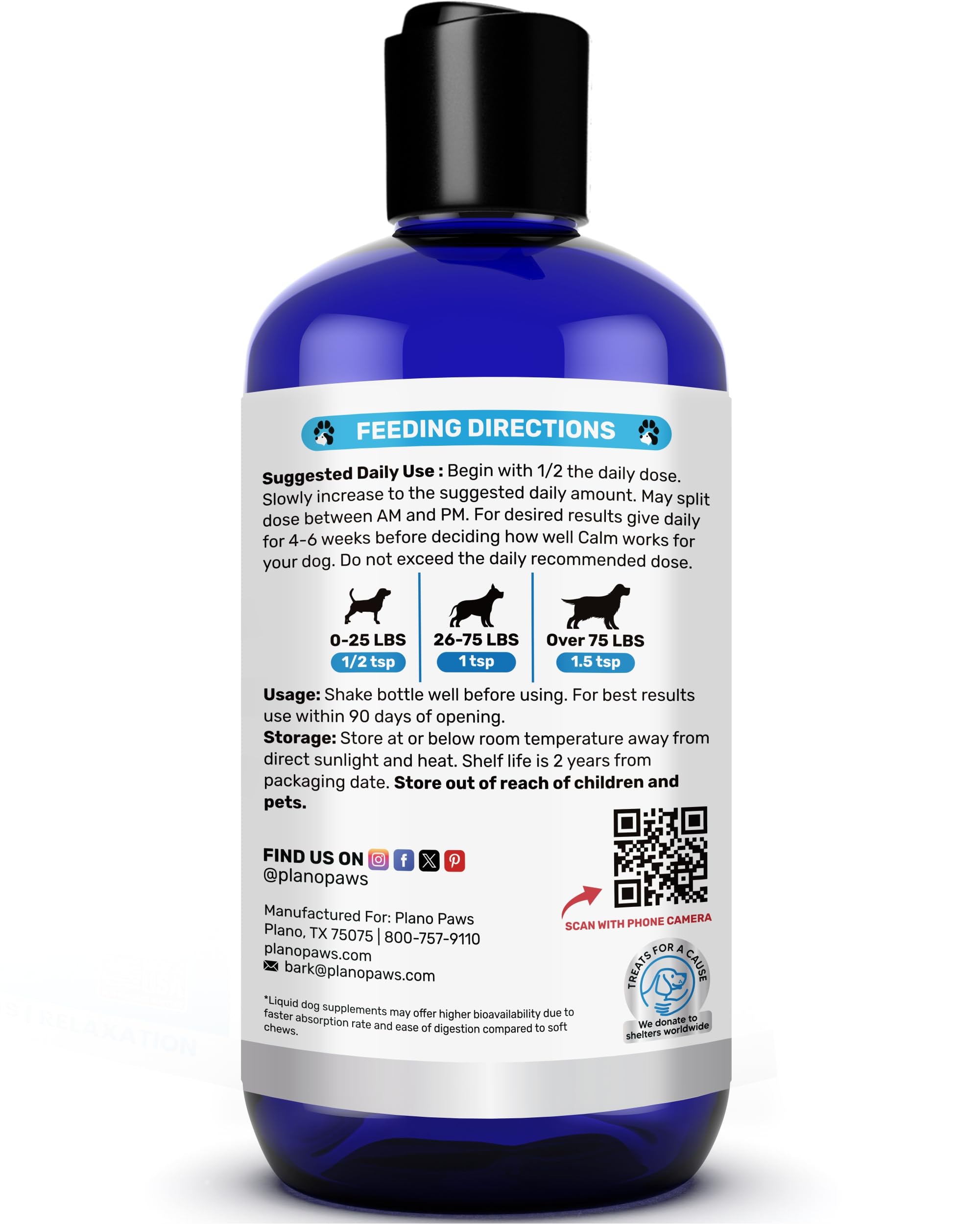 Dog Anxiety Relief - Faster Absorption Than Hemp Calming Chews for Dogs - Dog Calming Chews Alternative - Hemp Oil and Melatonin for Dogs - Liquid Dog Calming Treats for Thunder, Fireworks, Sleep Aid