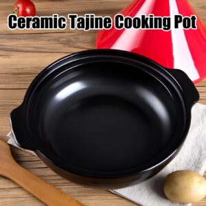 Xgxoz Ceramic Tagine Cooking Pot Cookware with Ceramic Lid, Finest Cookware Enameled Cooking Pot