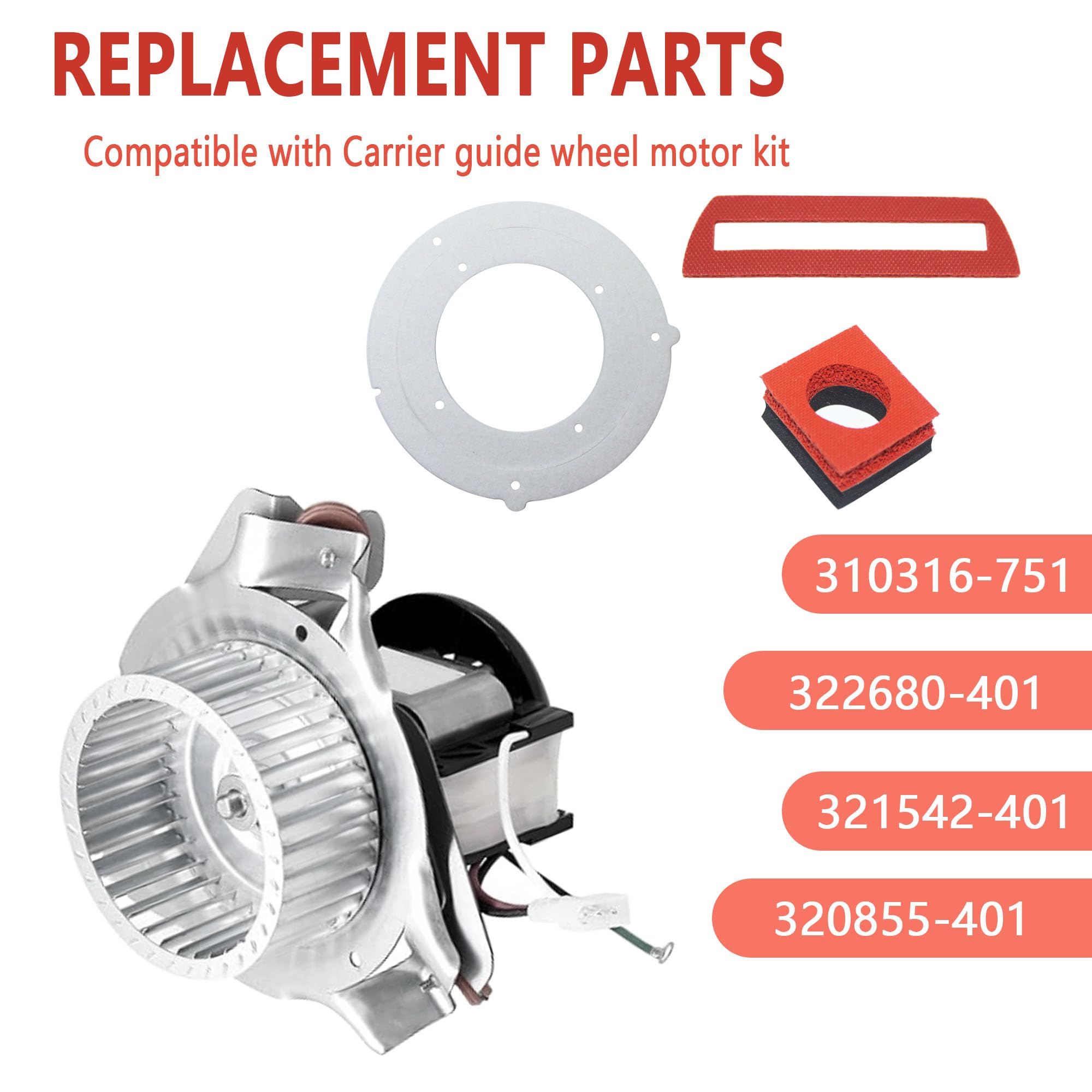 ZTTM Gasket Kit for Carrier Draft Inducer Motor Housing 320887-751