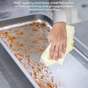 Chafing Dishes for Buffet 4 Pack, [Ultrasonic Mirror Polishing] Chafing Dish Buffet Set 9QT, [Rolled Edge Finger Protection] Buffet Servers and Warmers for Any Party, Wedding, Birthday and Hotel