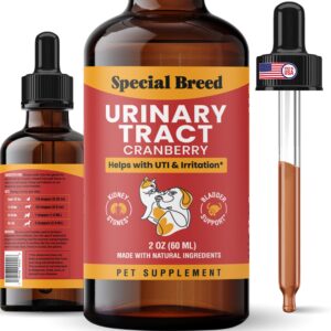 urinary tract infection treatment for cats and dogs - cranberry uti supplement, kidney and bladder support, 2 oz