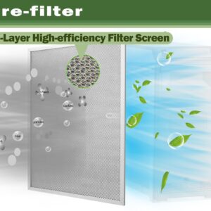 MNPARTS 203368 F50F F300E Air Filter Replacement for Honey in Well Cleaner 16'' x 12.5'' Air Pre Filter Replaces F300E1019 F300A1625 F50F1073(2 Packs）