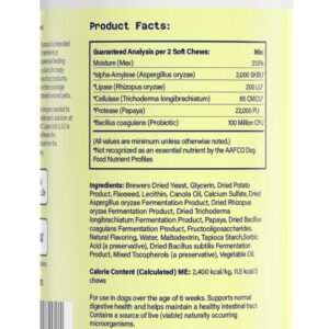 AHALEA Probiotics for Dogs- Dog Probiotics for Digestive Health, Support Gut Health, Diarrhea, Digestive Health & Seasonal Allergies, 90 Count 2 Billion CFUs