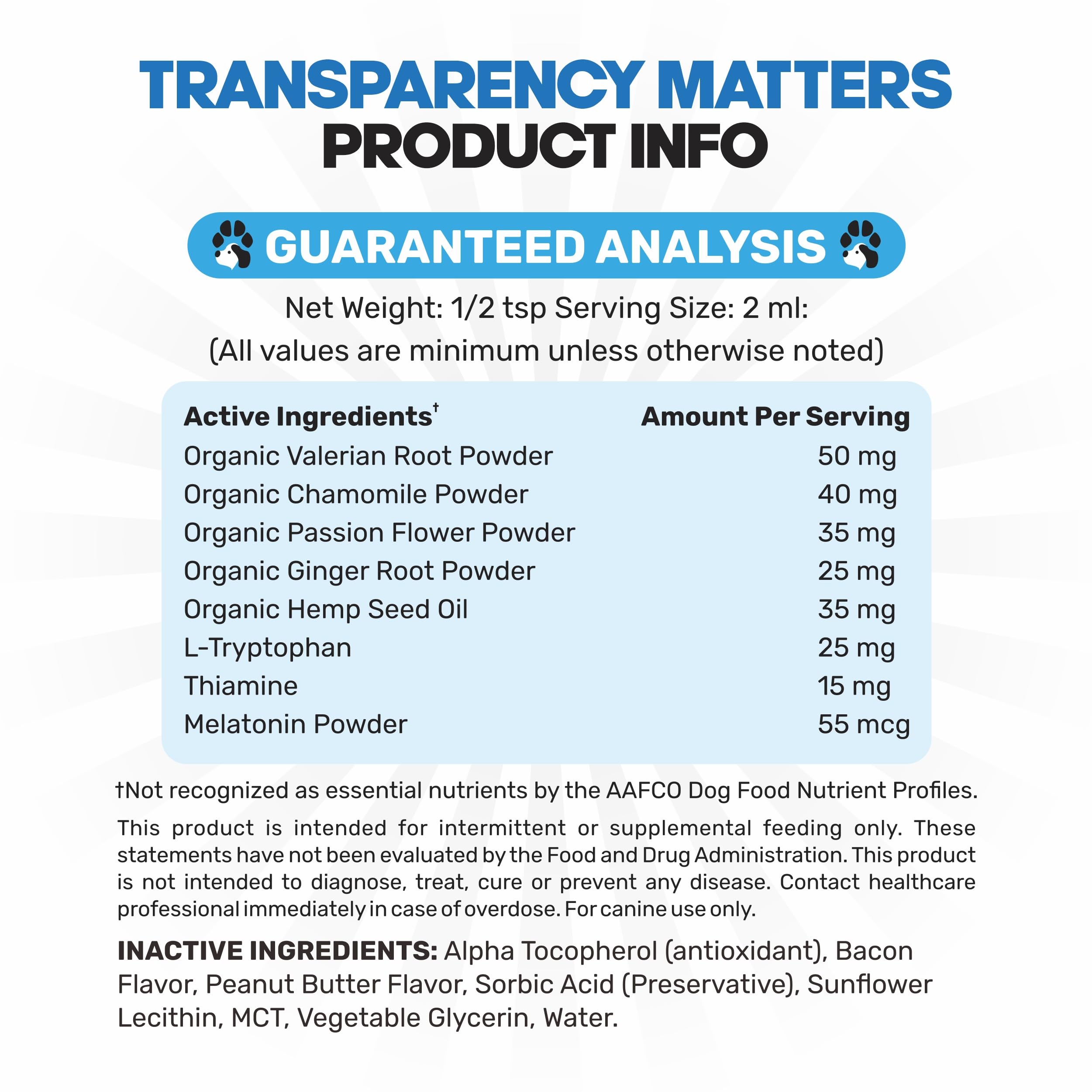 Dog Anxiety Relief - Faster Absorption Than Hemp Calming Chews for Dogs - Dog Calming Chews Alternative - Hemp Oil and Melatonin for Dogs - Liquid Dog Calming Treats for Thunder, Fireworks, Sleep Aid