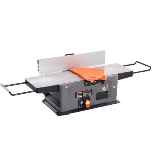 VEVOR Spiral Benchtop Jointer, 8-Inch, 2HP 10000 RPM Bench Top Wood Jointer, 18-Blade Spiral Cutterhead with Extendable Arm up to 6.5'' and 8x42.3'' Worktable 0-1/8'' Adjustable Depth, for Woodworking