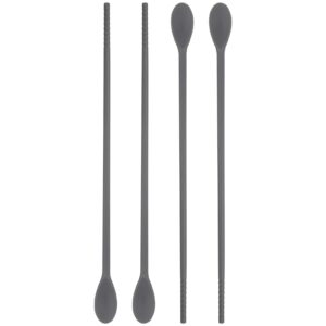 vosarea 2 pairs silicone cooking chopsticks spoons 11inch reusable long stirring spoons non-slip stir spoons chopsticks multi-function kitchen utensils