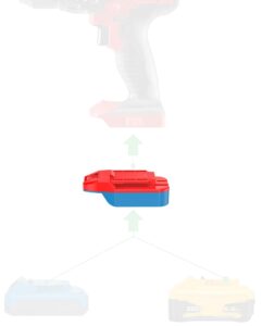 x-adapter 1 adapter for bauer 20v tools - compatible with dewalt 20v max and hercules 20v batteries for power supply, no charging function - adapter only, hsdw-be20