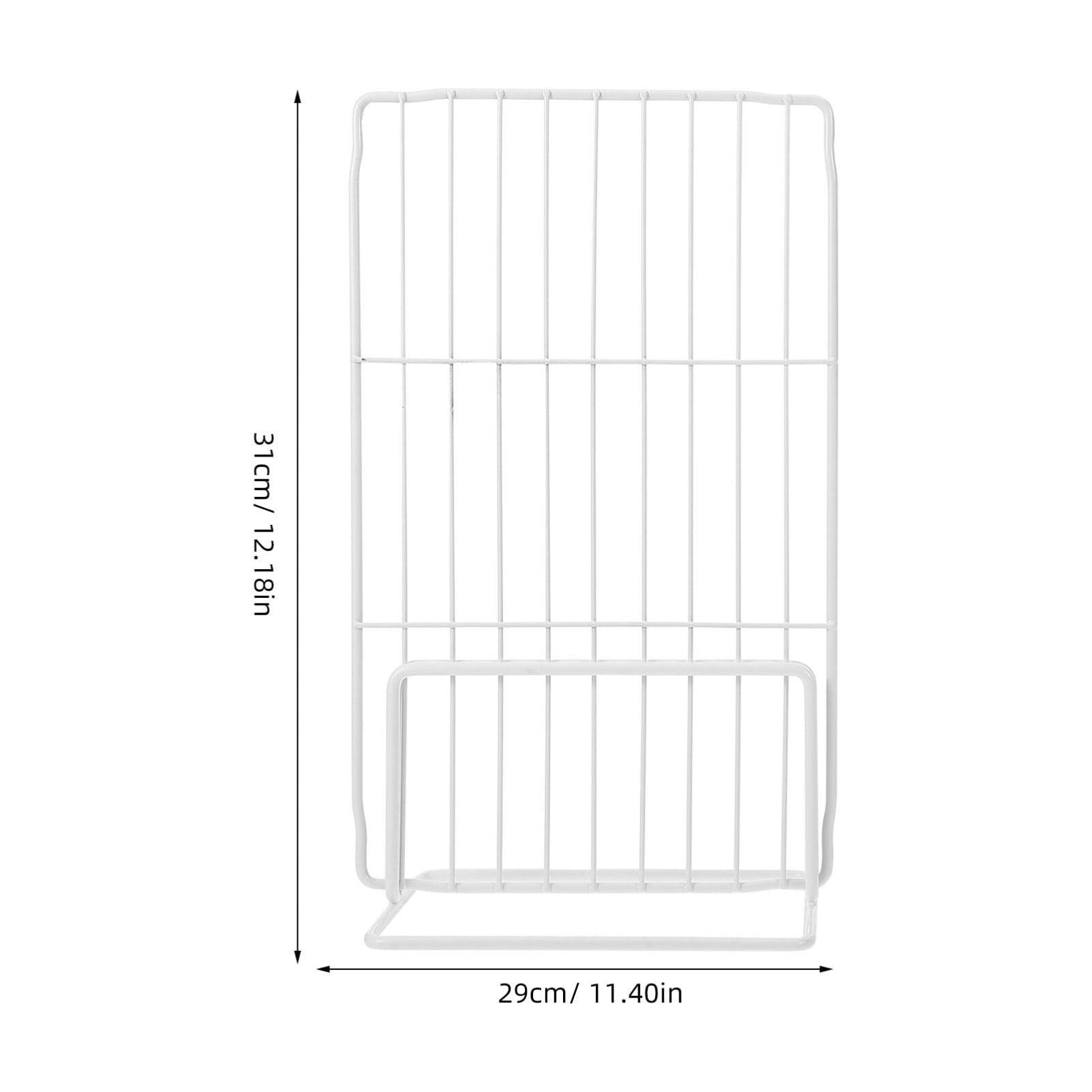 Iron Organizer For Freezer Freezer Wire Divider iron wire Mesh grid fridge shelf organizer ice cream clothes single sided cupboard Metal Shelf Separators partition board