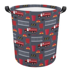 cartoon firefighter equipment and tools baby laundry hamper,laundry basket,waterproof storage bin for bedroom,clothes organizer basket,toys box,room decor