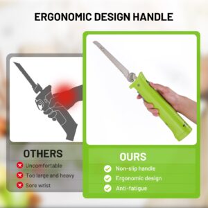 Eyoyofishcam Cordless Electric Knife, Rechargeable Battery Powered Knife w/ 2 Reciprocating Serrated Stainless Steel Blades, for Carving Meat Turkey Fish Fillet Bread Slicing Cutting