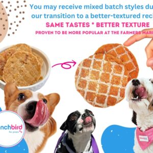 Chicken Chips Chicken Waffle Dog Treat Training Treats Lean Treats Dog Dehydrated Dog Treats for Small Medium Large Dog Puppy Chicken Treats for Dogs (3.5 OZ, Crunchy Chicken Chips)