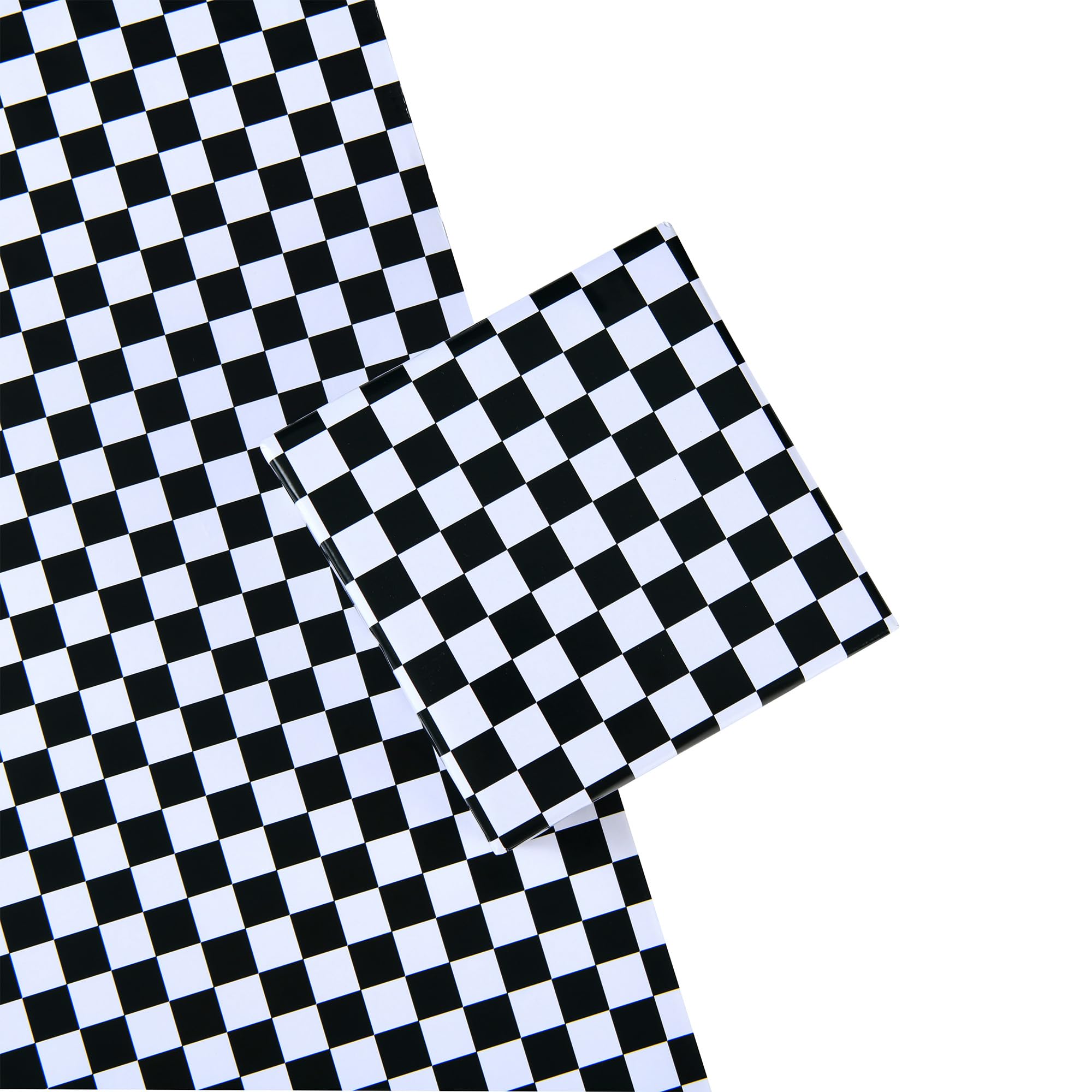 Titiweet Checkered Flag Wrapping Paper - Race Car Wrapping Paper for Boys Girls, 4 Large Sheets Cars Wrapping Paper for Birthday Christmas Holiday, 39.4 x 27.6 Inches Per Sheet (Race Car)