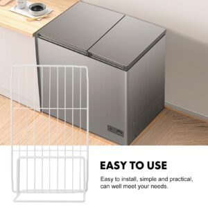 Iron Organizer For Freezer Freezer Wire Divider iron wire Mesh grid fridge shelf organizer ice cream clothes single sided cupboard Metal Shelf Separators partition board