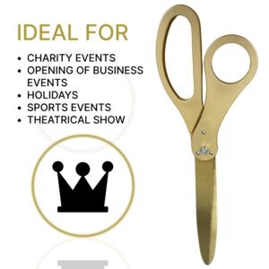 New Edition Grand Opening Scissors – 25'' Scissors Gold with Golden Blades for Ribbon Cutting Ceremony