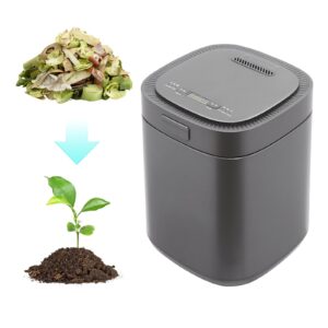 2.5l electric compost machine kitchen mill composter bin indoor countertop composting machine with led display, activated car bon odorless, turn food waste and scraps into fertilizer for garden plants