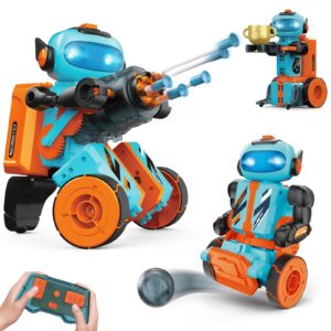 kyanio stem circuits robot toys for kids ages 8-12 year old, 3 in 1 remote control & programming robotics building kit, electric science projects set, ideal gift for boys & girls ages 8 9 10 11 12 13+