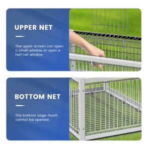 PAUQRWIE Pigeon Trap Cage Bird Traps for Small Birds Folding One-Way Entrance Trapping Portable U-Trap Door for Doves Breeding Supply Pigeon Coop