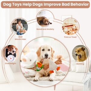 WinTour Dog Toys for Small Dogs, Puppy Toys to Keep Them Busy, Puppy Teething Toys, Dog Chew Toys for Small/Medium Dogs, Non-Tough Dog Toys for Aggressive Chewers, Squeaky Dog Toys, Tug of War Dog Toy