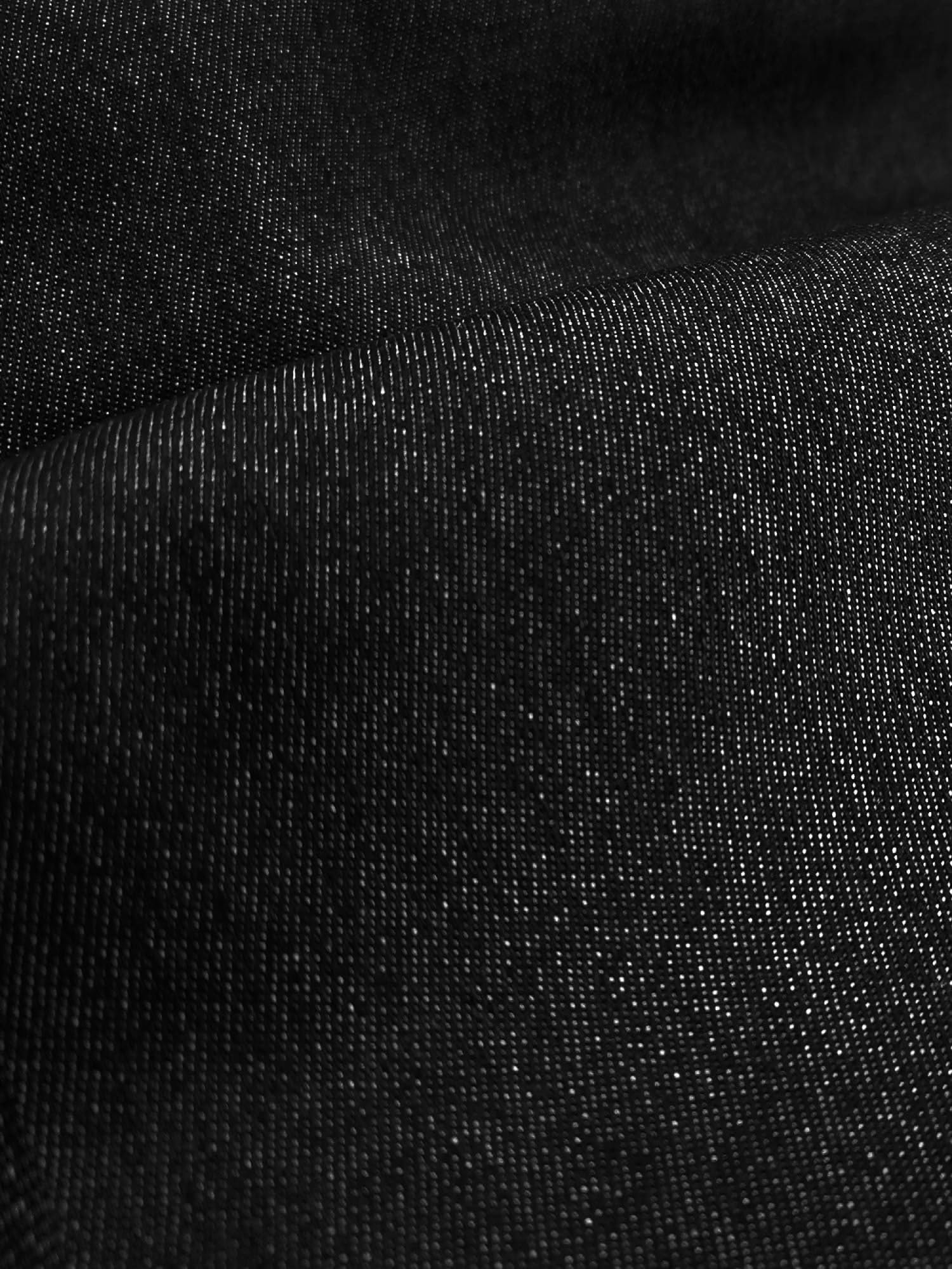 Keily & Megan Inc, 60" Wide 100-Percent Cotton 14-Oz Selvedge Bull Denim Fabric by The Yard (Black, 1 Yard)