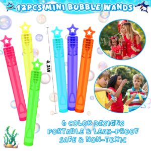 ESAG 110Pcs Shark Party Favors Birthday Supplies, Straws Bubble Wands Slap Bracelet Keychain Tattoo Sticker Toy Gift Baby Kids Boys Shark Valentines Goodie Bag Stuffer Ocean Under the Sea Party Favors