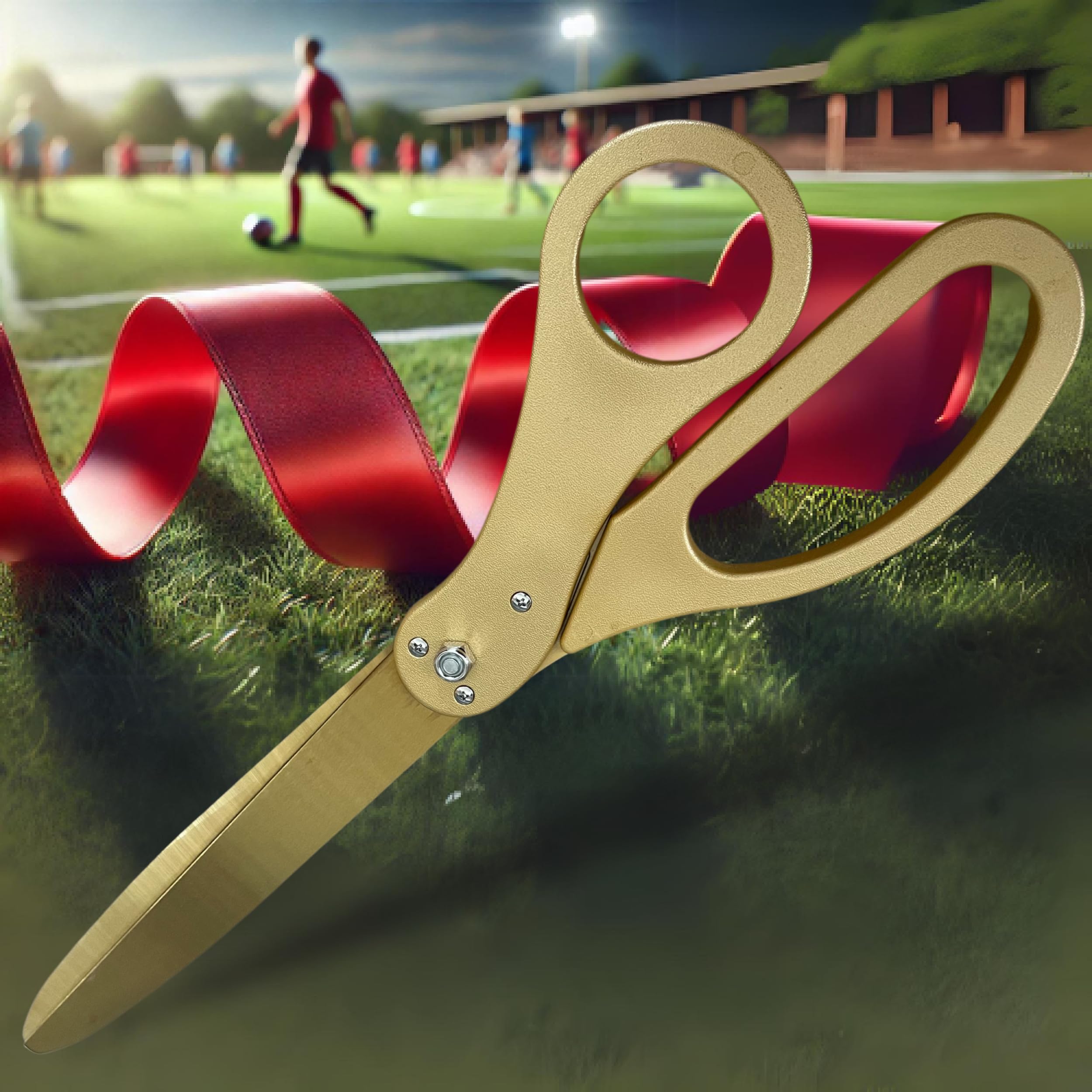 New Edition Grand Opening Scissors – 25'' Scissors Gold with Golden Blades for Ribbon Cutting Ceremony