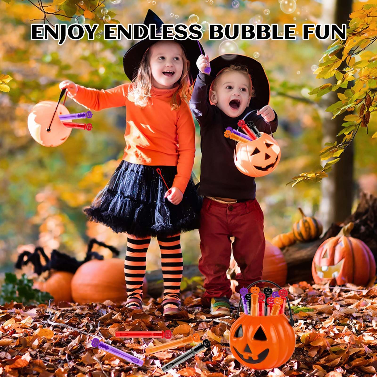 Shemira 80PCS Halloween Bubble Wands, Mini Bubbles Party Favors for Kids, Halloween Party Favors, Halloween Goodie Bag Stuffers, Classroom Prizes Gifts for Kids, Halloween Trick or Treat Toys Bulk