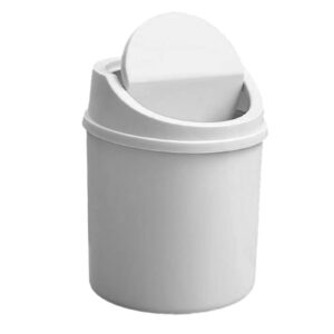 desktop garbage can - portable funny garbage bin | desk trash can with lid | swing-lid tiny countertop garbage bin | portable garbage waste can for bedrooms dormitories living rooms tables desks