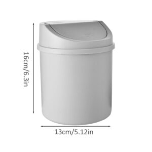 Desktop Garbage Can - Portable Funny Garbage Bin | Desk Trash Can with Lid | Swing-Lid Tiny Countertop Garbage Bin | Portable Garbage Waste Can for Bedrooms Dormitories Living Rooms Tables Desks