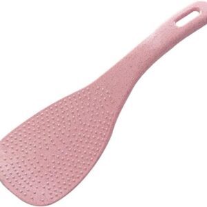 Pink Wheat Straw Rice Paddles, Non-Stick Rice Scoopers Rice Spoons, Cooking Spatulas Creative Dinnerware Kitchen Accessories, Home and Kitchen