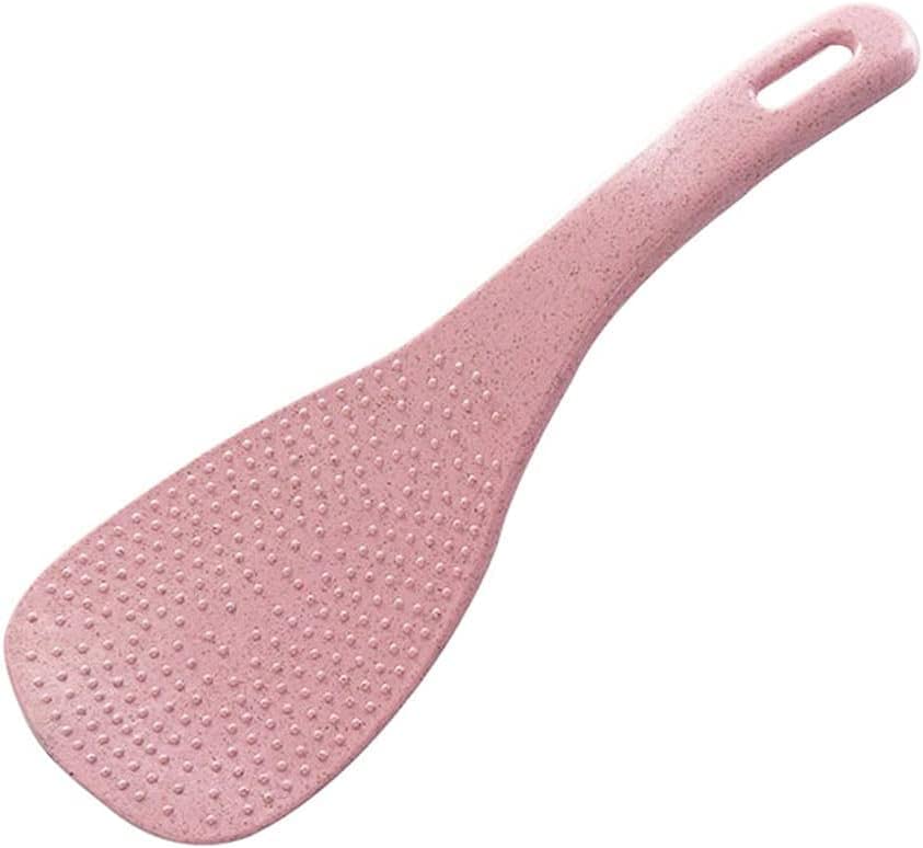 Pink Wheat Straw Rice Paddles, Non-Stick Rice Scoopers Rice Spoons, Cooking Spatulas Creative Dinnerware Kitchen Accessories, Home and Kitchen