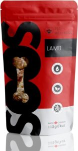 soos lamb dog treats training dog treats dog chews cat treats all natural dogs and cats wellness treat for pets - 1x pack 113gr / 4oz