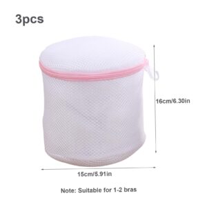 bbJJbbY Bra Bags for Laundry 3PCS Fine Mesh Bra Laundry Bags with Zips Reusable Bra Washing Machine Bags Protector for Delicates, Underwear, Baby Clothes Home Supplies