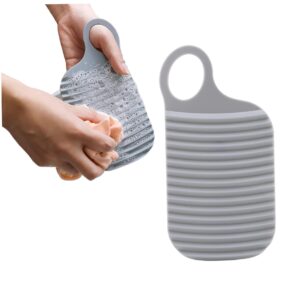 bbjjbby mini washboards thicken hand washing wash board handheld washboard for clean laundry cloths 2pcs grey home supplies