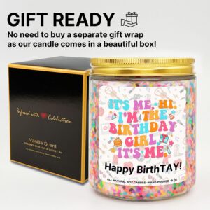 Taylor Birthday Candle, Birthday Gift Ideas and Party Decorations for Girls Boys, Birthday Gifts Merch Supplies, Gifts for Women & Men, Happy Birthday Candle