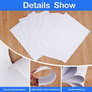 White Cardstock，40 Sheets Heavy Cardstock, 8.5" x 11" Thick Printable Cardstock, 75 lb /200gsm Cardstock Paper for Invitations, Business Cards, Postcards, Crafts, Art, Wedding, DIY Cards