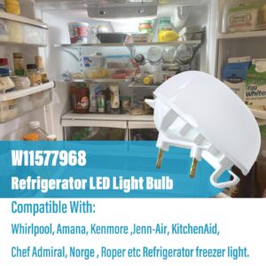 W11577968 W11429584 for Whirlpool Appliance Bulb-Light Refrigerator LED Light Replace W11602886