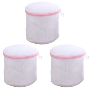 bbJJbbY Bra Bags for Laundry 3PCS Fine Mesh Bra Laundry Bags with Zips Reusable Bra Washing Machine Bags Protector for Delicates, Underwear, Baby Clothes Home Supplies