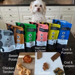 SOOS Cod and Pumpkin Dog Treats Training Dog Treats Dog Chews Cat Treats All Natural Dogs and Cats Wellness Treat for Pets - 1x Pack 85gr / 3oz