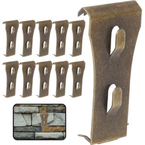 10pcs brick wall hanger clips - heavy duty siding hooks for hanging outdoor pictures & home decor (no drilling required)