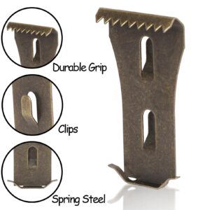 10pcs Brick Wall Hanger Clips - Heavy Duty Siding Hooks for Hanging Outdoor Pictures & Home Decor (No Drilling Required)