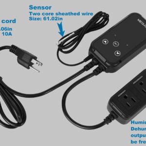 MEISAIL Humidity Controller Greenhouse Shiitake Mushrooms Humidifying dehumidifier Humidity Control Humidity Controller for Grow Tent