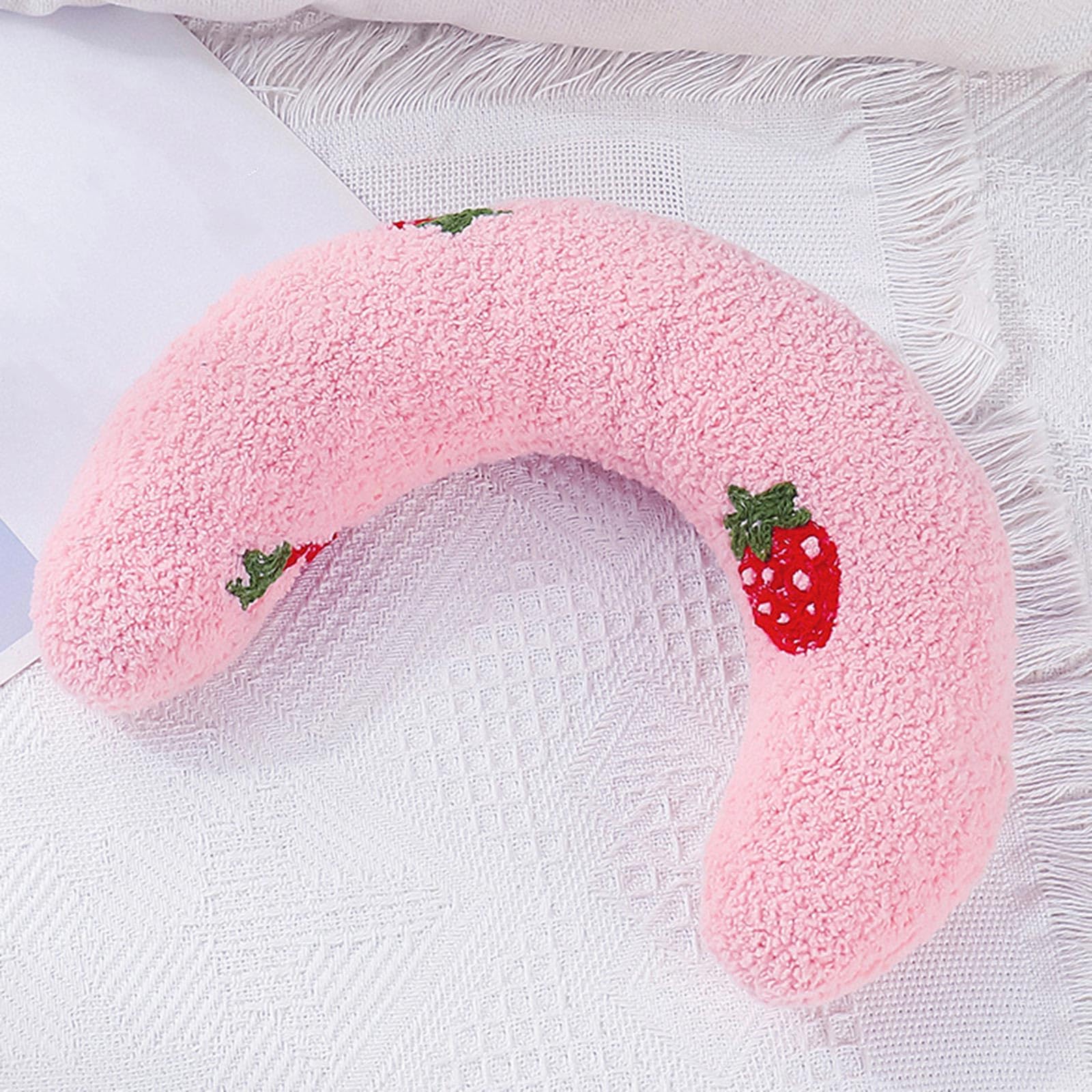 Yjcnelcr Dog Chew Toy Plush Pet Pillows Neck Supporting Sleep Aid Toy Stuffed Soft Toy for Small Dogs Relief Anxiety Dog Sleep Aid Toy Relief Anxiety Toy Pet Pillows for Cats