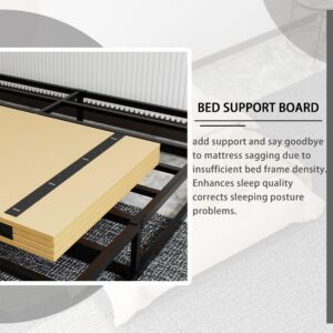 Foldable Box Spring,48"x 60",Mattress Support Wooden Bunkie Board, Double Deck Bed, Large Bed Board Supported by Mattress,No Assembly Needed