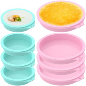 8Pcs Air Fryer Egg Mold Silicone Egg Boiler Mold Cup Nonstick Egg Poacher Cups Temperature Resistant Egg Poaching Cup Multifunctional Microwave Egg Cooker Dishwasher Safe Egg Bite Maker for Oven US