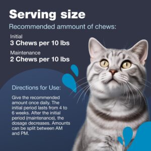 CHEWIA Cat Calming Treats - Hemp Calming Care for Cats - Cat Anxiety Relief - Cat Melatonin Soft Chews with Hemp Seed Oil, L-Tryptophan - Calming Chews for Cats - Storms, Travel, Grooming, Separation