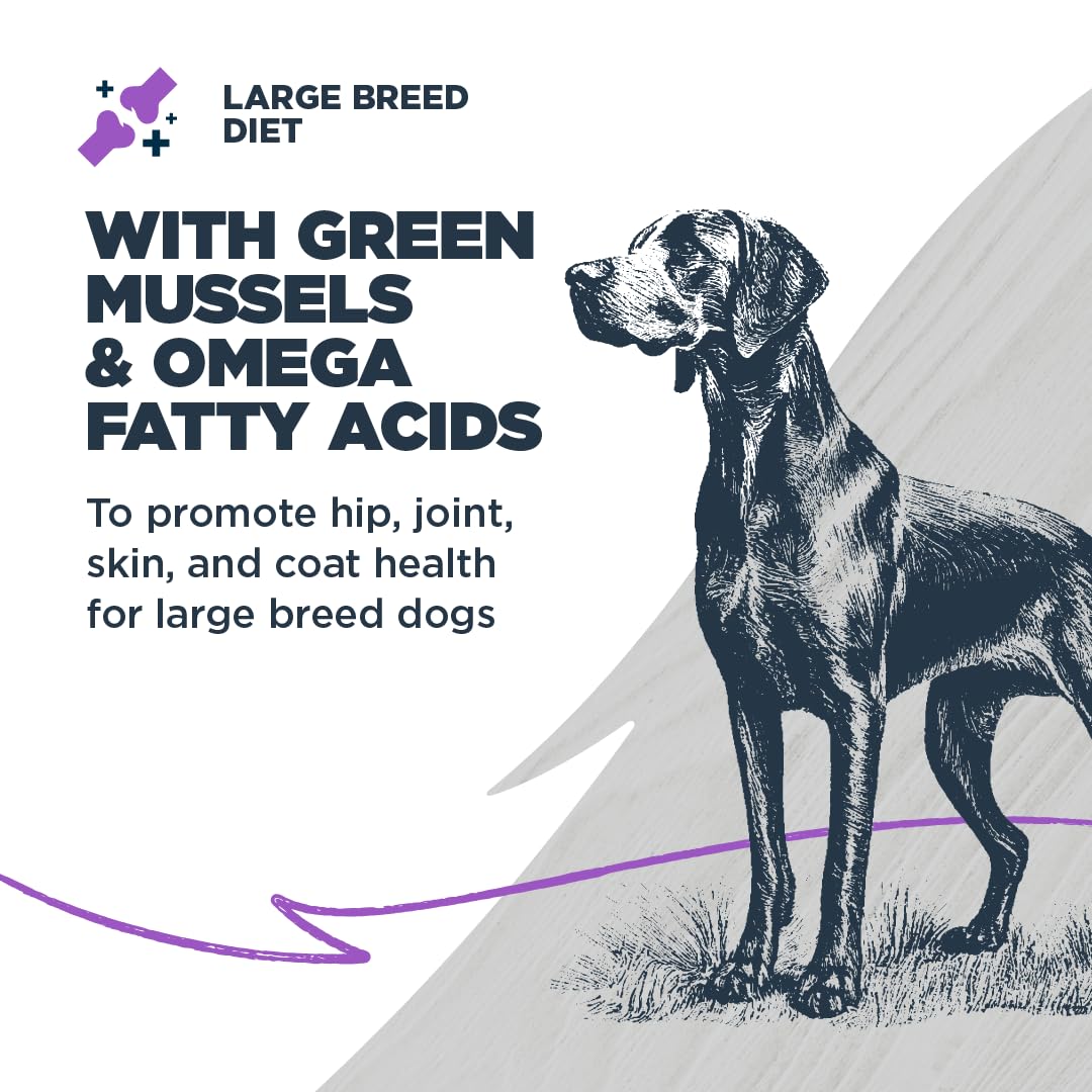 Blackwood Large Breed Dry Dog Food, Whitefish with Ancient Grains, 24 Pound Bag for Adult Dogs, Slow Cooked with Green Mussels to Promote Hip & Joint Health