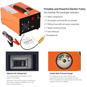 Generic Portable household, outdoor 12V air compressor 110V/, 4500Psi/30Mpa/300Bar