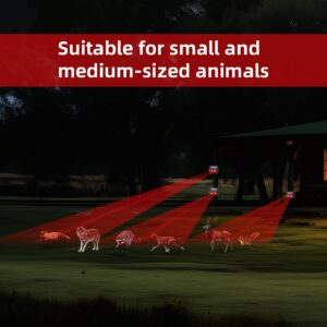 Solar Animal Repeller,8 Packs Upgraded Coyote Deterrent with Flashing Lights Deer Repellent Devices Predator Eyes for Raccoon Fox Skunk Predator Lights for Chicken Coop Yard Farm Predator Protection