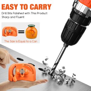 Drill Bit Sharpener, Drill Bit Sharpener for All Bits(5/64''- 5/8''), Multipurpose Drill Bits Grinding Sharpener, Portable Drill Grinder Grinding Tool, Powered by Electric Drills