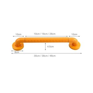 GRCQLWT Grab Bars Shower Grab Bars Bath Grab Bar with Anti-Slip Grip and Safety Luminous Circles Heavy Duty Shower Handle for Bathtub Toilet Bathroom Kitchen, White